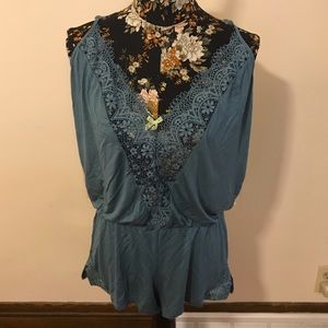 Victoria’s Secret Lace Romper Pajamas